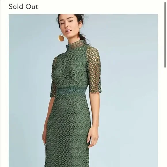 shoshanna green lace dress Shoshanna main image 0
